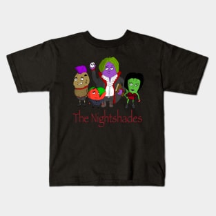 The Nightshades Goth Vegetable Family Kids T-Shirt